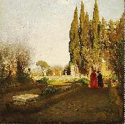 In the gardens of Castel Gandolfo Albert Hertel